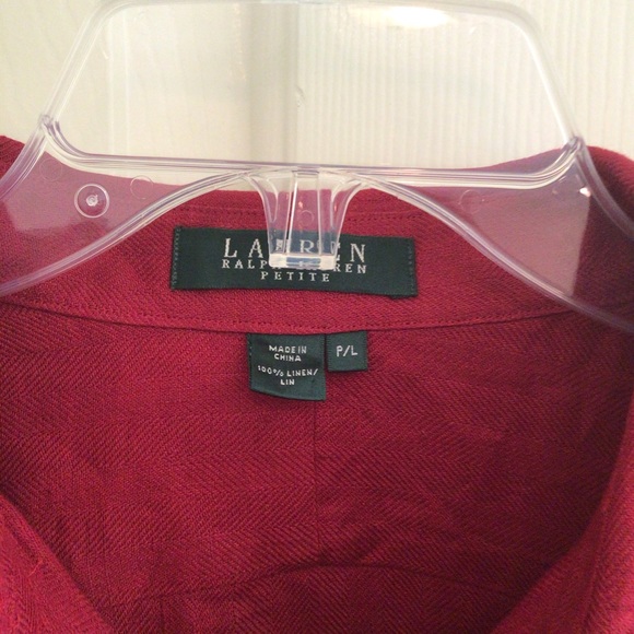 Lauren Ralph Lauren 100% Linen Shirt P/L - Picture 6 of 6